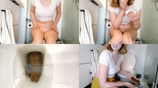 CassieScat – Hiding DESPERATE Poop from Plumber